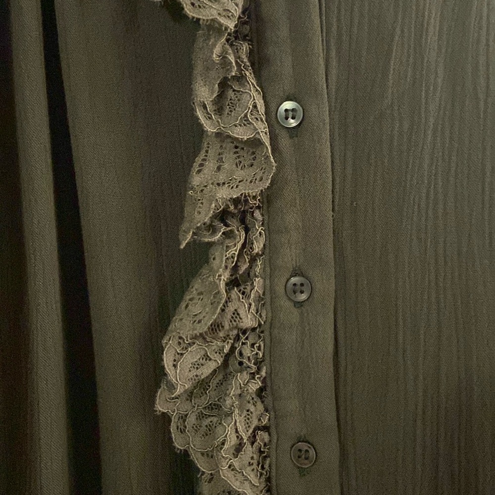 Free People Jeanette lace Victorian Ruffles tunic Top Dress - Picture 4 of 7